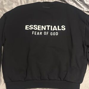 Essentials Black Sweatshirt